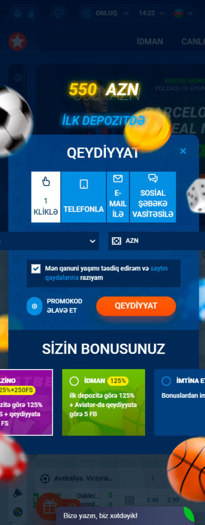 Instructions to be followed when registering at Mostbet in Azerbaijan